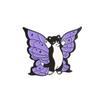 Broche de gatito morado lindo de animal pequeño de dibujos animados alas de mariposa de murciélago mágico accesorios de Joker fábrica venta al por mayor