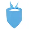 Toalla para saliva de mascota al por mayor color liso alta calidad bufanda para gato fuerte y duradera babero para perro toalla triangular para mascota
