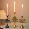 [Selección Estricta] Decoraciones de Mesa Románticas Estilo Lujo Ligero, Accesorios para Cena Romántica a la Luz de Velas Retro, Adornos de Candelabros Decorativos Simples
