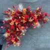 Canto de flor de simulação transfronteiriça flor de casamento auditório cenário decorativo fileira de flores caminho de flores guia flor atacado adereços de casamento