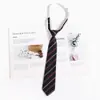 Accesorios para Camisa de Golpe Libre de Personas Estilo Japonés Corbata Azul Estilo Académico jk Patrón Perezoso Vestido Académico Lazo de Corbata Mano de Mujer dk