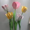 Flores de Tulipán Artificiales Grandes Hechas de Eva, Impermeables para Decoración de Escenas Exteriores, Flores Falsas para Exhibición en Centros Comerciales, Flores Artificiales de Eva