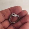 Joyería transfronteriza europea y americana retro anillo de serpiente de doble cabeza para hombre y mujer anillo abierto de serpiente de personalidad para el dedo índice ventas directas de fábrica