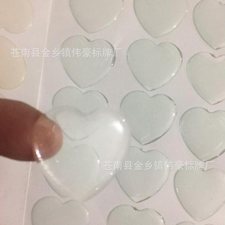 滴胶不干胶标签