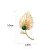 Broche de copo de nieve con circonitas, ramillete giratorio, estilo coreano, mariposa, elegante, para traje, abrigo, perla de agua dulce, hebilla.