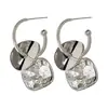Pendientes de Hielo Pequeño con Sensación Fresca de Plata Pendientes de Lujo Accesibles para Caras Cuadradas y Redondas Nuevo Diseño de Nicho 2025 Mujeres de Gama Alta