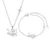 Colar e pulseira de origami de estrela conjunto feminino nicho requintado romântico 2023 novo outono e inverno presente de aniversário para amigas