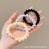 Cuerda Negra Simple para el Cabello, Gama Alta, Goma Elástica de Alta Elasticidad, Goma para el Cabello, Sin Marca, Sin Daño al Cabello, Goma para el Cabello, Accesorio Versátil para el Cabello para la Vida Diaria de las Mujeres