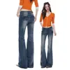 Jeans Infantil Laranja #Streetwear Americano Garota Apimentada Rebite Micro-Flare Feminino Emagrecedor Valoriza o Contorno Tendência Versátil Boca de Sino