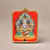 Colgante Thangka del Tíbet Zakilam Cuadrado Aleación de Acero de Titanio Oro Varios Patrones de Minerales Puede Elegir Directo de Fábrica