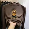 Nueva colección de otoño e invierno de capas base de forro polar para niños: Camisetas interiores de manga larga con cuello alto, cálidas y cómodas, para niñas pequeñas y niños pequeños