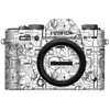 Burro Andante es Adecuado para Cámara Fuji X-T30 Tercera Generación Película Protectora Colorida Pegatina Xt30III Pegatina Película que Cambia de Color