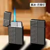 Encendedor de Metal de Inyección Directa Creativo Personalizado Encendedor Inflable a Prueba de Viento Tendencia Nacional para Hombres Encendedor de Cigarrillos Genial Venta al por Mayor