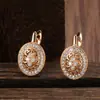 Pendientes Ovalados del Mismo Estilo de Xiaohongshu, Lujo Ligero, Alta Gama, Pendientes Exquisitos, Pendientes Transfronterizos, Pendientes Elegantes y de Moda