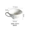 Juego de taza de café vintage francesa con platillo, taza de café con leche de cerámica, juego de té de la tarde con sensación hogareña