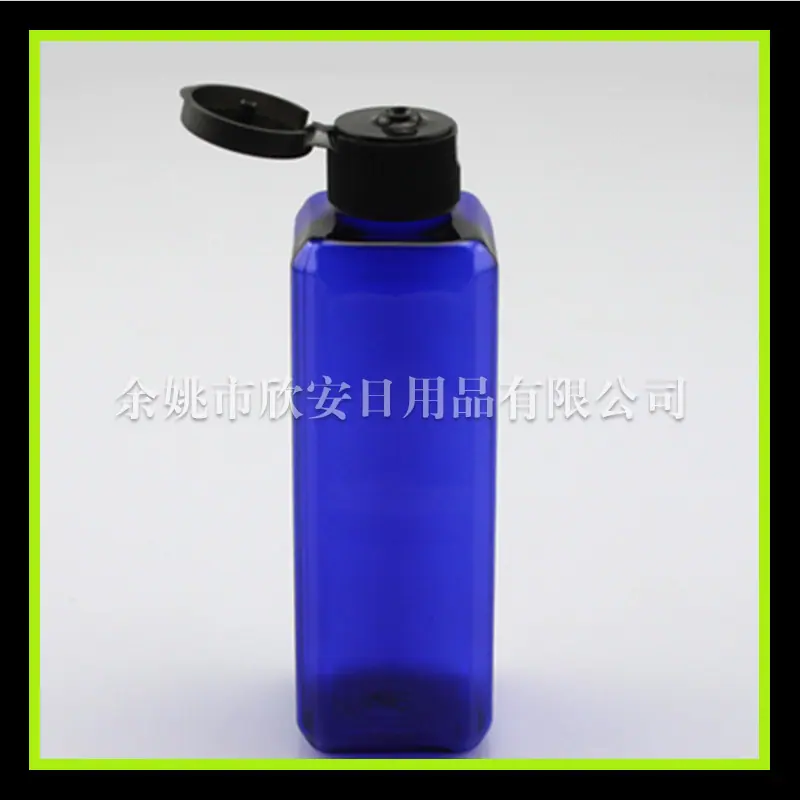 100ml 方形pet+ 翻 盖20mm