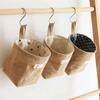 Bolsa Colgante de Almacenamiento de Algodón y Lino Lista para Usar del Fabricante para Colgar Detrás de la Puerta en la Pared para Artículos Varios de Escritorio Bolsa de Almacenamiento de Yute Almacenamiento de Baño