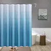 Procesamiento de Fábrica Fuente Cortina de Ducha Impermeable para Waffle Cortina Divisoria de Baño Cortina de Puerta Degradada para Baño Fabricante Lote