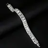 Nueva Moda Exquisita Novia Accesorios de Boda Pulsera Colorida de Diamantes Completos Joyería para Niña Suministro Directo de Fábrica
