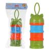 Bote para leche en polvo desmontable para bebé con cabeza de rana portátil, rejilla de color para leche en polvo, caja para leche en polvo de tres capas, caja para leche en polvo con cabeza de oso, elevador