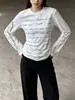 Ropa de Mujer Estilo Americano y2k Ins Estampado en Inglés Camiseta de Manga Larga para Mujer Cuello Redondo Ajustada Capa Base Top Hot Girl Venta al por Mayor