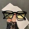Gafas de Sol Retro al por Mayor Estilo Coreano Gafas de Sol para Mujer Personalidad a la Moda Tachuelas de Arroz Gafas de Sol Cuadradas Mismo Estilo que las Celebridades de Internet En Stock