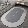 Tapetes de Chão Simples de Cor Sólida para Banheiro, Tapetes de Chão Domésticos para Banheiro Absorventes de Água Antiderrapantes, Tapetes de Entrada Fáceis de Limpar para Porta de Entrada de Entregas