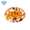 Huagang gema 9A ovo - em forma de flor de gelo corte morgan cor de alto carbono diamante oval zircão cz nu pedra anel pedra principal pedra principal atacado