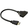 Cable HDMI de uno a dos, cable adaptador HDMI doble hembra a dos hembras, 4K