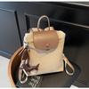 Bolso de mujer de gran capacidad popular transfronterizo este año 2024 nuevo bolso de hombro de estilo extranjero con costuras de color en contraste bolso de moda
