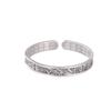 Chiba Taiyin Retro Em Relevo Irregular Espiral Padrão Pulseira Neutra Masculina e Feminina Wearable Pulseira de Prata