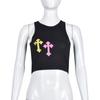 6322Tl Nada Aliexpress Transfronterizo Manga Corta Chica Caliente Exclusivo Nuevo Estilo Europeo y Americano Sexy Adorno Camiseta sin Mangas