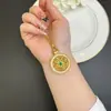 Colar de ouro de areia vietnamita simples tendência oco diamante seda cloisonné girassol corrente clavícula feminino nova moda chinesa joias