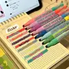 Bolígrafo Marcador de Color Apilado de Doble Punta Ins Marcador de Puntos Clave para Estudiantes Set de Bolígrafos Marcadores Impermeables que No Corren para Journaling