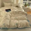 Estilo Ins Classe A Grau Materno e Infantil Conjunto de Quatro Peças Capa de Edredom de Algodão Puro Lençol de Cama Capa de Edredom Conjunto de Três Peças para Dormitório Roupa de Cama