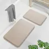 Alfombrilla gruesa de espuma viscoelástica para puerta, alfombrilla para puerta de entrada, juego de alfombrillas de suelo absorbentes antideslizantes para baño, alfombra simple para el hogar