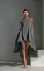 Vestido Casual de Moda Verano 2026 Transfronterizo Europeo y Americano Color Sólido Sin Mangas Cuello Redondo Dobladillo Irregular para Mujer
