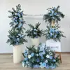 Flores Decorativas de Guia de Estrada Grandes Novas Celebração de Casamento Leide Zhu Placa Decorativa Flores de Seda Arte Floral Decoração de Banquete de Noivado
