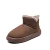 Botas de Neve Masculinas com Forro de Lã, Sapatos de Algodão Quentes de Cano Curto, Espessados e com Forro de Lã, Botas Curtas Masculinas Antiderrapantes, Novo Estilo de Inverno