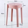 Banco de Plástico para el Hogar Apilable Banco Ciclón Simple Sala de Estar Mesa de Comedor Banco Redondo Portátil Banco Molino de Viento Banco Creativo