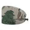 Gorra de Trabajo Transpirable de Algodón Puro, Gorro Médico tipo Cúpula, Gorro Quirúrgico, Gorra sin Visera, Turbante