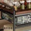 Estante para microondas, encimera de cocina multifuncional, estante para horno, soporte para olla arrocera doméstica, estante de almacenamiento de varias capas