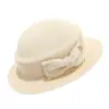 Nuevo sombrero francés estilo Hepburn con lazo para mujer, versión fina de primavera/verano, sombrero de pescador vintage sofisticado y elegante