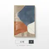 Pintura Decorativa de Parede de Fundo para Sofá de Sala de Estar Minimalista Moderno Estilo Morandi Nórdico Abstrato para Restaurante Quarto Cabeceira Pintura Suspensa