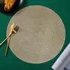 Novedoso salvamanteles hueco de PVC aislado flor de hibisco decoración de mesa para el hogar diseño de flor creativa salvamanteles occidental venta al por mayor