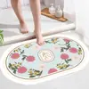 Tapete Desechable de Cocina Sin Lavado Resistente a la Suciedad Tapete para Pies de Cocina Barro de Diatomeas Absorbente de Agua Antideslizante No Atora la Puerta Resistente al Aceite