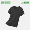 Camiseta Branca para Mulheres, Nova Coleção de Verão 2026 em Algodão, Ombro Regular, Gola Redonda, Casual, Solta, Versátil, Top Base