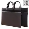 Bolsa de archivo de lona con cremallera, bolsa de archivo multicapa para mujer, tamaño A4, bolsa de información portátil, maletín de negocios para hombre