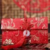 Suministros para Celebración de Bodas Sobres Rojos de Seda Estilo Chino Sobres Rojos Modificados Sobres Rojos Creativos Yuhuan Jinfeng Horizontal
