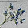 Flores de Dáfne artificiales, pequeñas decoraciones florales, plantas de junco, accesorios para plantas de interior, decoraciones de suelo para paisajismo, arreglos de boda